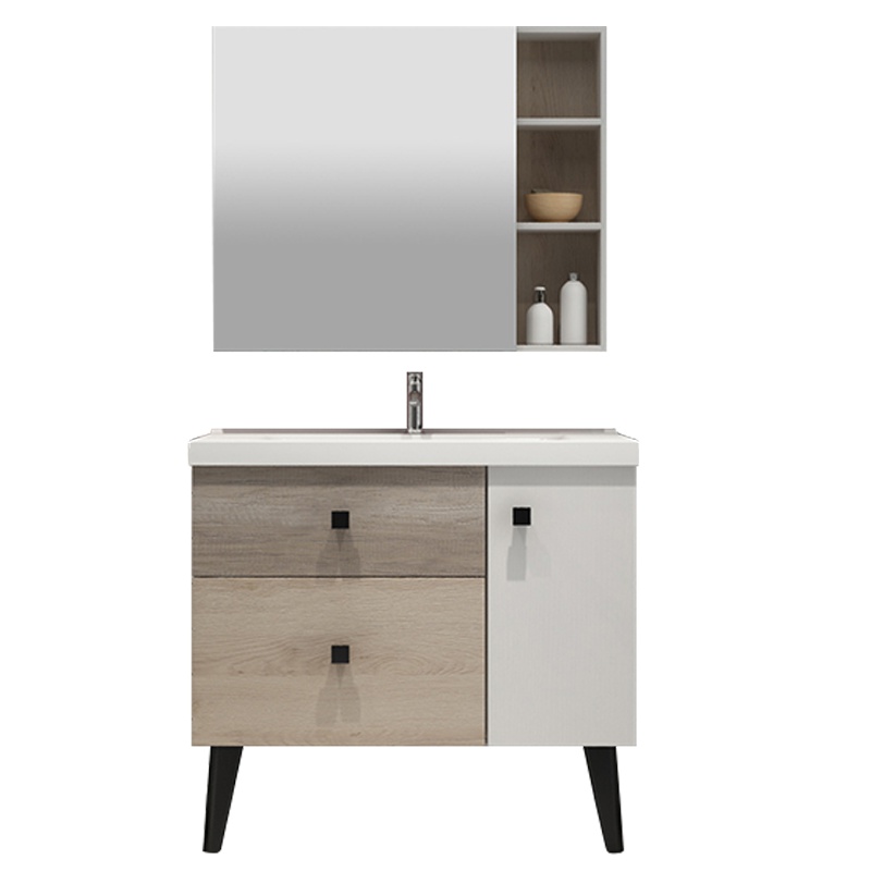 帝王洁具北欧浴室柜落地柜抽屉柜简约风设计优质五金防水柜体抽屉柜洗手柜组合洗漱台德邦物流景岚