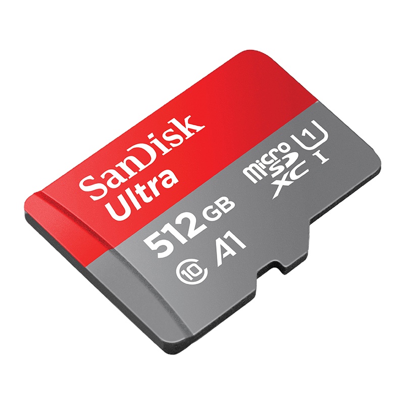 闪迪512GB MicroSD 存储卡 TF卡 U1 C10 A1 至尊高速移动版内存卡