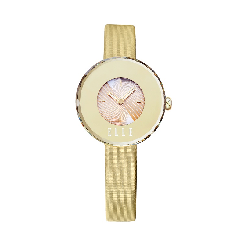 ELLE光彩夺目都市休闲女士腕表