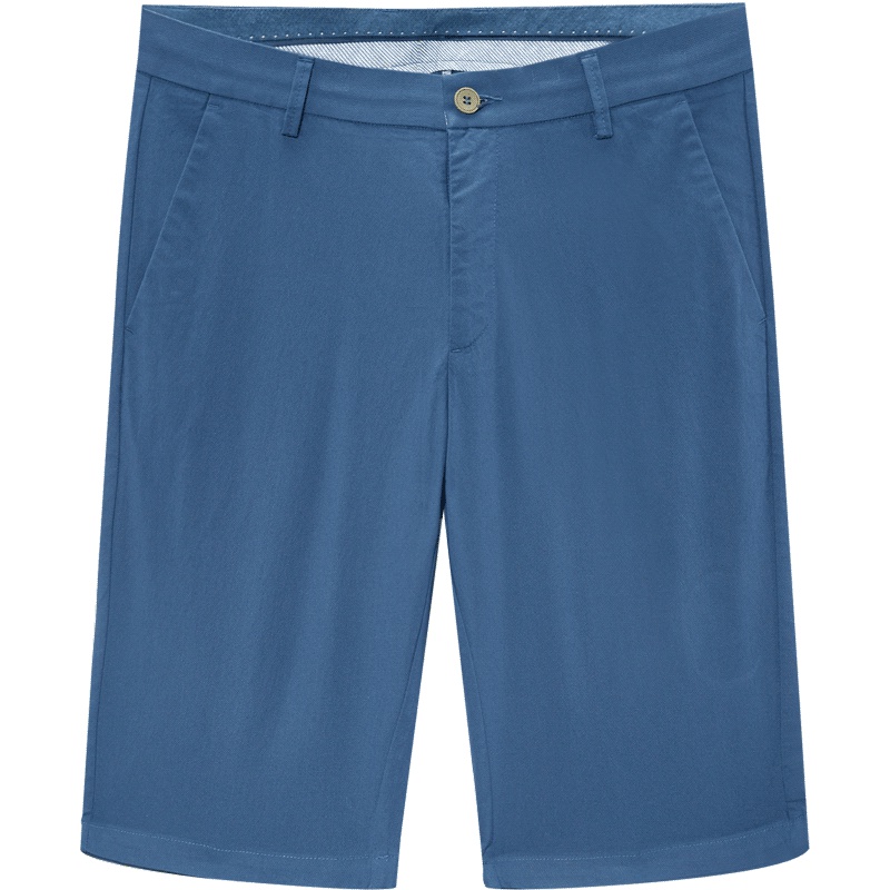 HLA海澜之家直筒修身休闲五分裤基础舒适休闲中裤男_HKMCJ2E059A