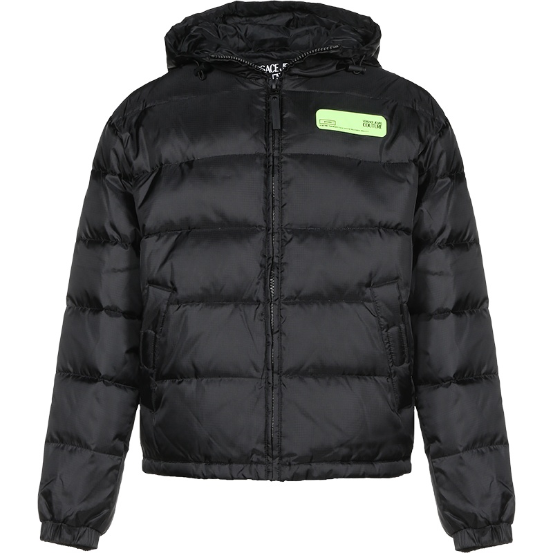 VERSACE JEANS COUTURE 范思哲 男士 聚酯纤维鸭绒连帽羽绒服外套 E5GZA913 25133