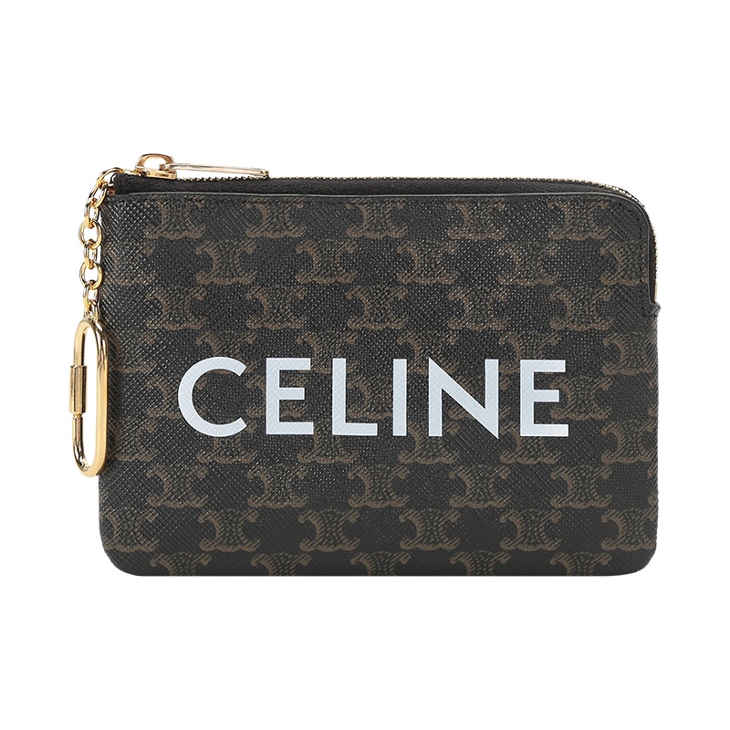 赛琳 CELINE 女士 涂层帆布钥匙包零钱包10C662CA2