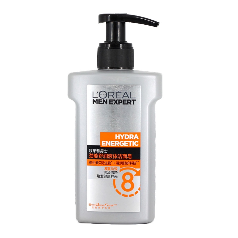 [苏宁自营]欧莱雅(LOREAL)劲能舒润 150ml 液体洁面皂(瓶)