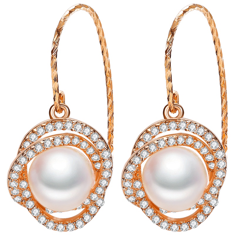 佰色传情(BRIR)S925银耳钉女淡水珍珠耳环立体花朵优雅气质耳饰生日礼物