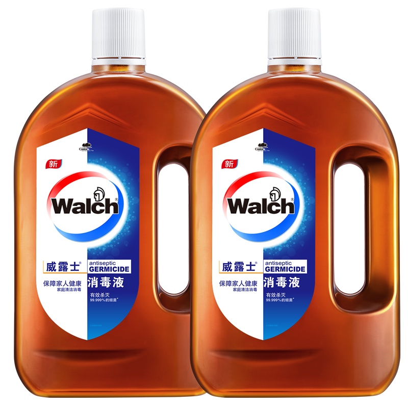 威露士衣物家居皮肤通用高效多用途消毒液1.6Lx2瓶 杀菌率 99.999%(新旧包装)与洗衣液配合使用