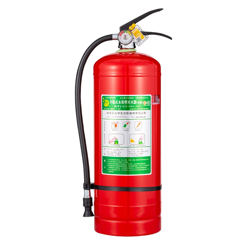 神龙 灭火器 增强型水基型(水雾)环保灭火器6升 车载家用及商用灭火器6L MSWZ/6-II 消防器材