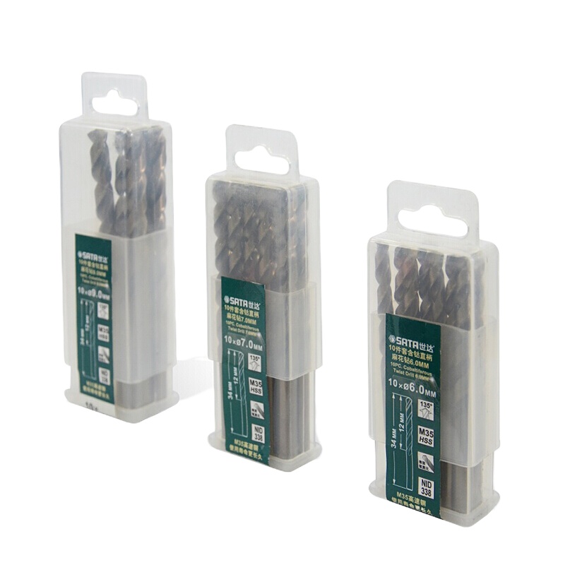 世达 SATA 52170 10件套耐磨直柄麻花钻7.0MM