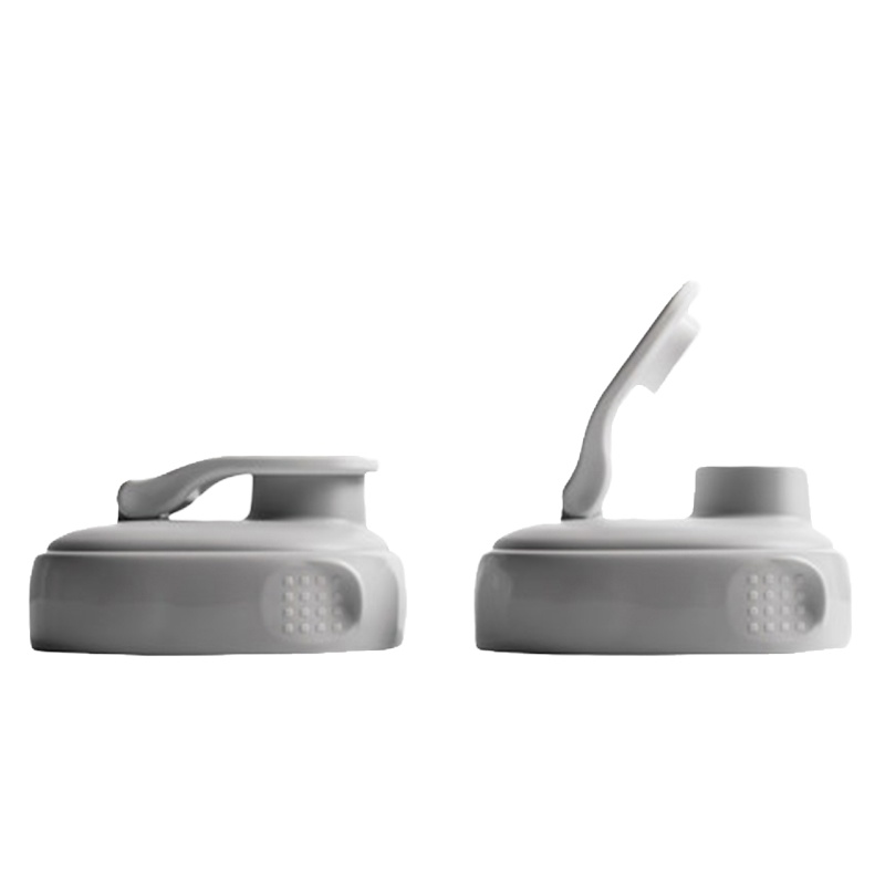 hegen宽口径多功能pp材质水杯盖 宝宝婴儿童通用美式纯色卡通有盖配件水袋/水壶配件灰色