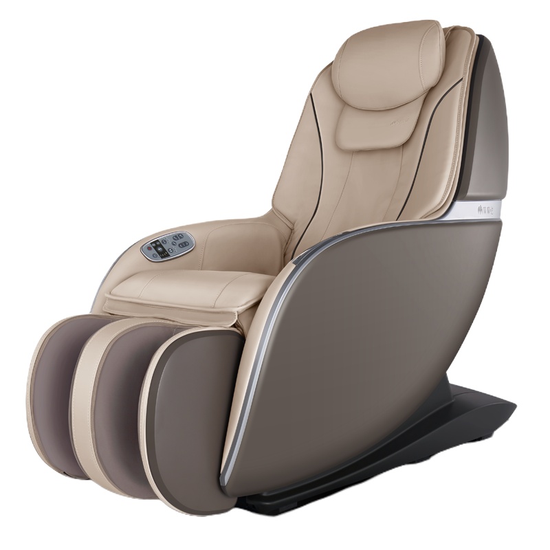 苏宁极物家用小型休闲迷你按摩椅RT5858咖啡色