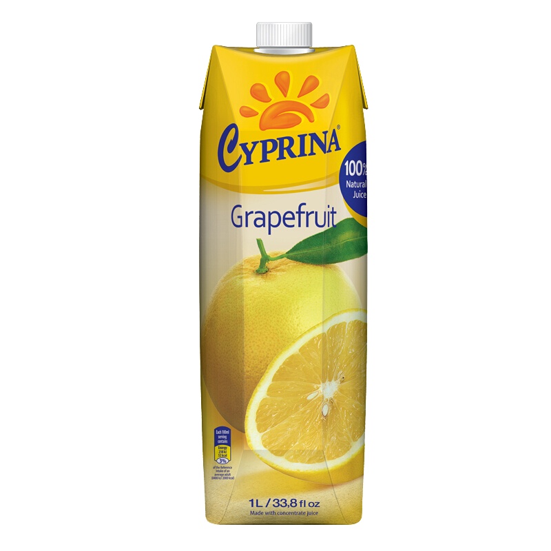 塞浦丽娜 葡萄柚果汁1L