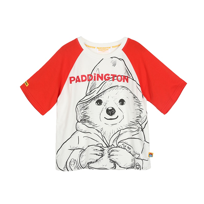 Paddington Bear帕丁顿熊童装T恤夏季男童卡通印花T恤