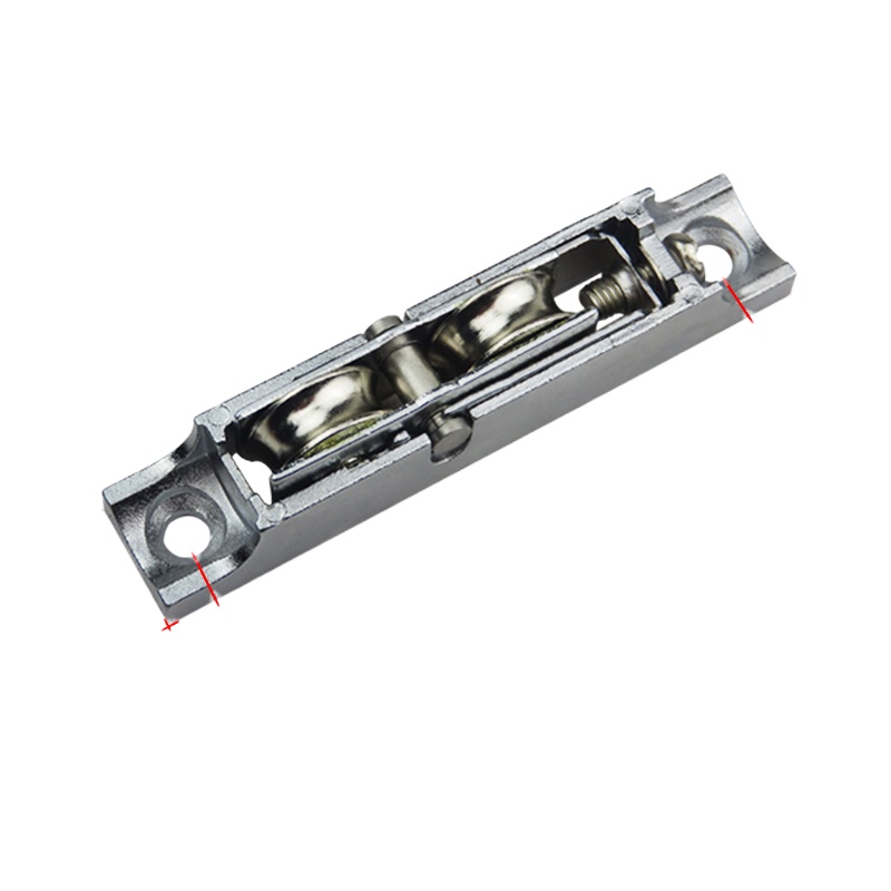 2个装重型塑钢移轨道滑轮推拉闪电客塑料窗户滚针轴承轮子配件地滑