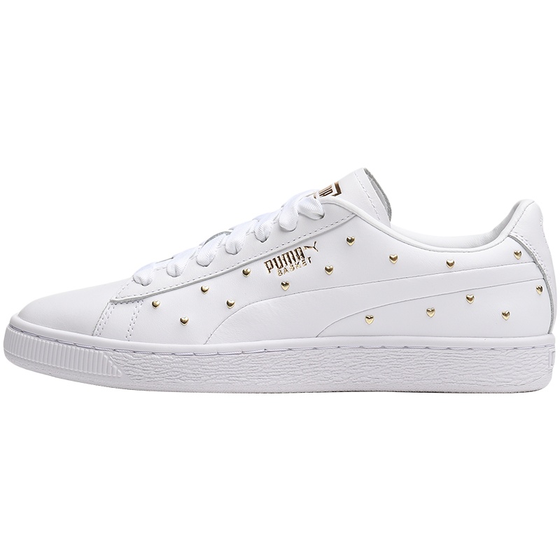 PUMA彪马女鞋爱心撞钉板鞋运动鞋休闲鞋小白鞋369298
