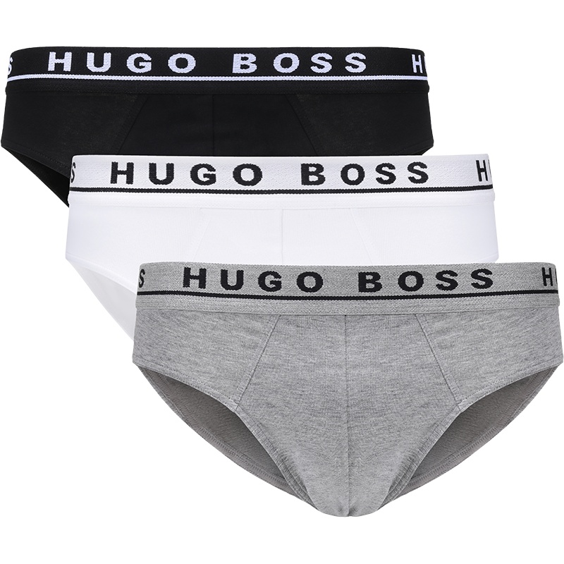 HUGO BOSS 雨果博斯 男士 棉质三角内裤三件套装 50325402