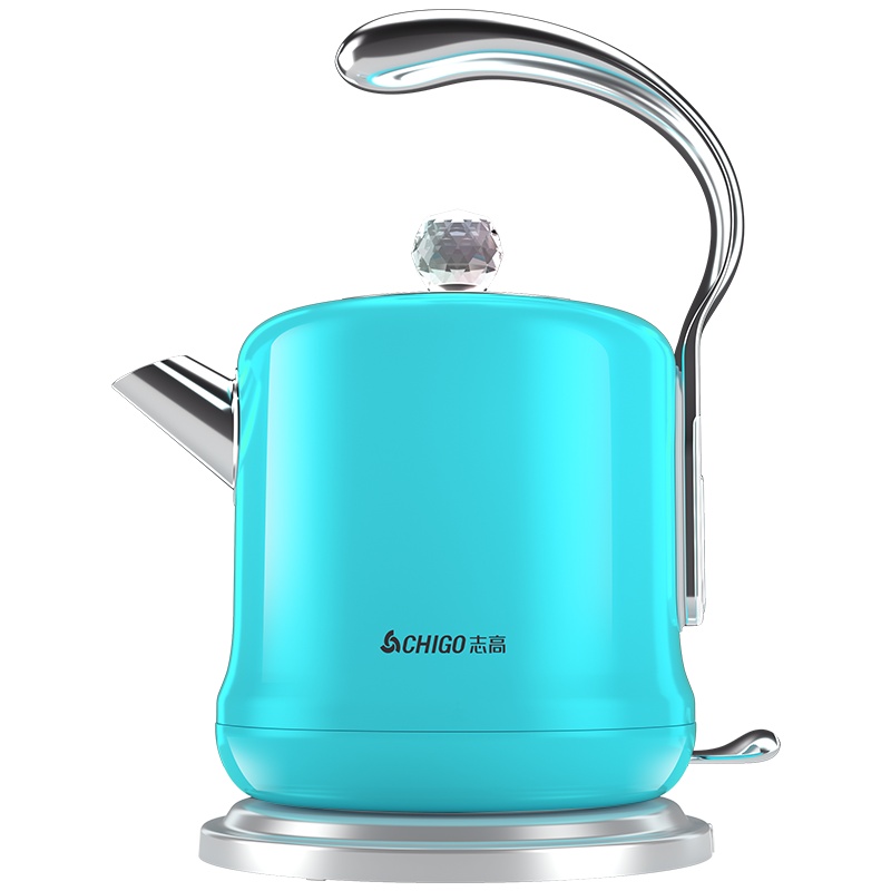 ￼￼志高(CHIGO)电水壶欧式热水壶加厚304不锈钢电热水壶烧水壶ZG-K55蓝色