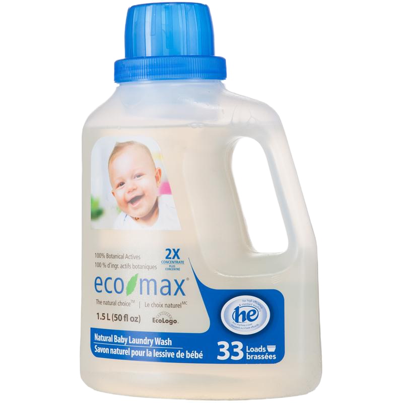 ECOMAX 天然婴儿洗衣液(2倍浓缩) 1.5L-柔和抗敏