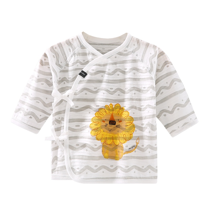 Aengbay 新生婴儿儿和尚服上衣单件宝宝打底衣初生儿内衣夏薄