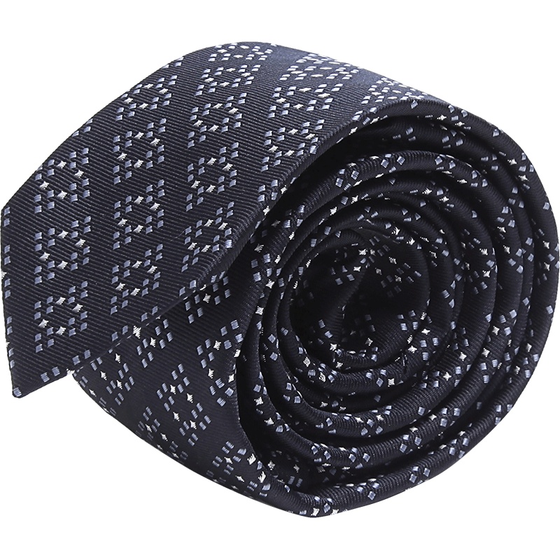 Z Zegna 杰尼亚 男士点点图案聚酯纤维/丝绸领带 Z5C32 1SV