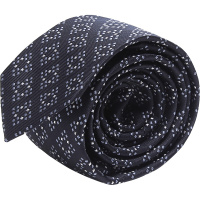 Z Zegna 杰尼亚 男士点点图案聚酯纤维/丝绸领带 Z5C32 1SV