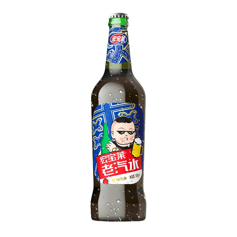 宏宝莱 老汽水(原味) 550ml*4玻璃瓶装