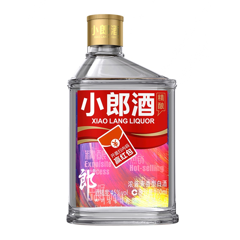 郎酒 小郎酒精酿版 45度 100ml 单瓶装 兼香型白酒