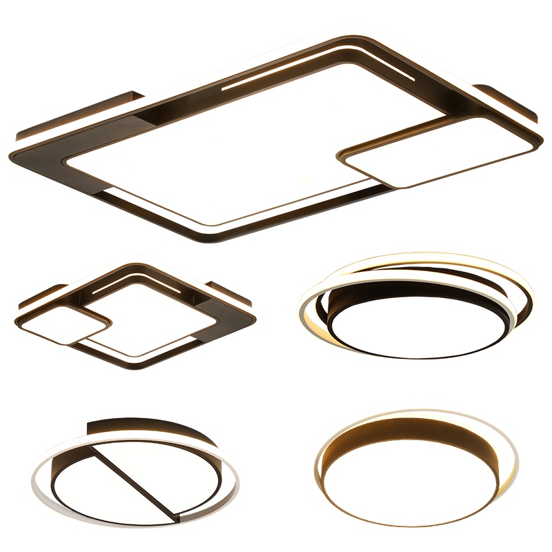 Grevol2020年新款客厅灯吸顶灯长方形北欧简约现代大气家用创意个性卧室灯具套餐三室两厅