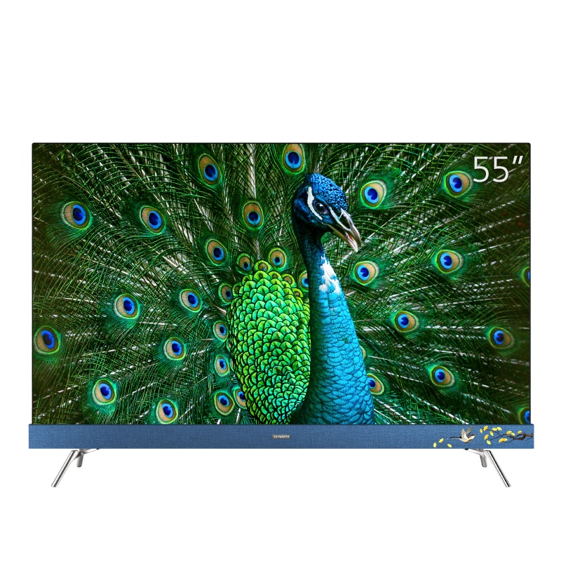 创维(SKYWORTH)55H10 55英寸 全面屏防蓝光 4K超高清智能液晶平板电视机 国潮刺绣系列