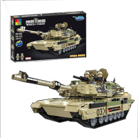 沃马(WOMA)玩具男孩子益智大型军事拼装C0125M1A2坦克1074pcs