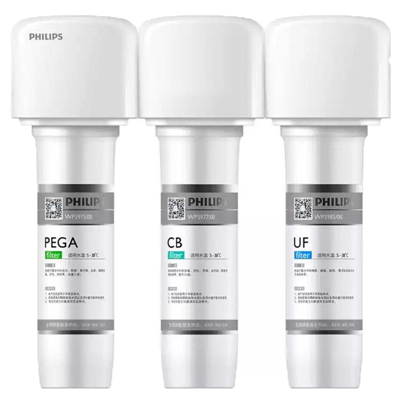 飞利浦 Philips 家用净水器 超滤直饮厨房自来水前置过滤器智能净水机 WP4161/01