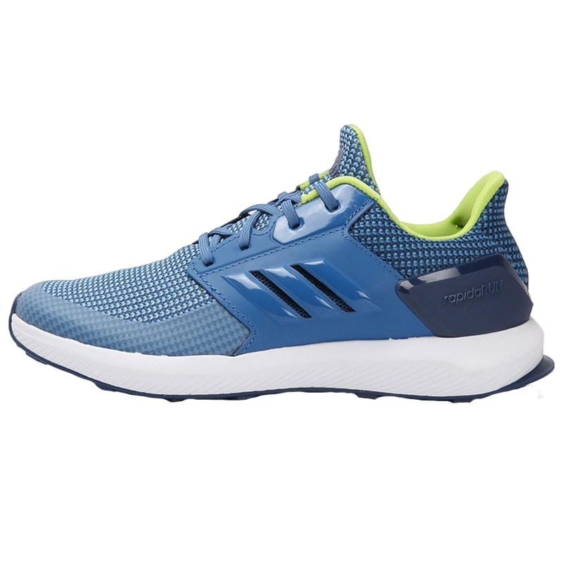 adidas kids阿迪达斯儿童男大童鞋 青少年鞋网面混合材质透气缓震运动跑步鞋CQ0153