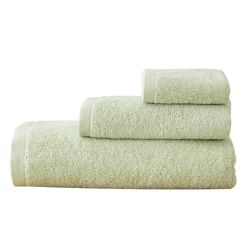 无印良品素源全棉纱布毛圈双面纯棉纱布毛圈方巾毛巾浴巾三件套