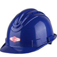 安全帽ABS施工工地安全帽 透气 防砸 抗冲击 蓝色