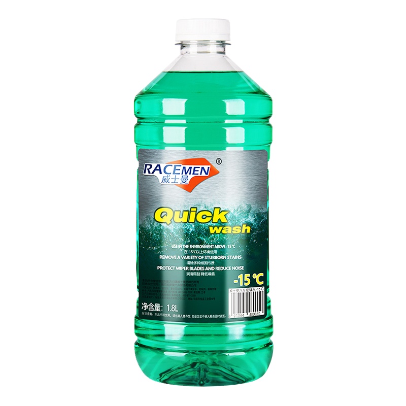 威士曼(RACEMEN)-15℃度防冻型汽车玻璃水冬季雨刮水挡风玻璃清洁液清除虫胶雨刮器水1.8L单瓶装