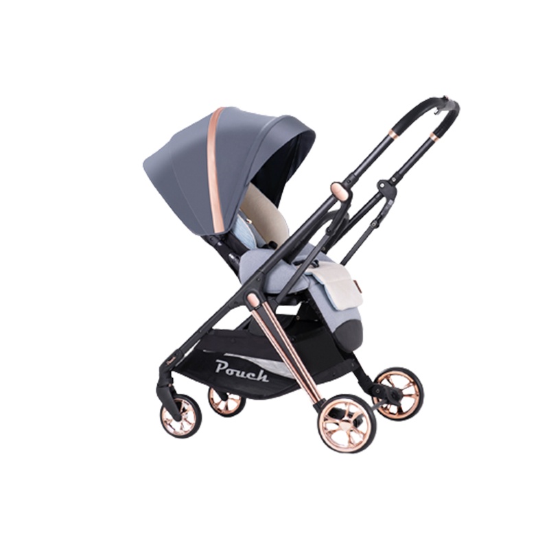 Pouch婴儿推车高景观婴儿推车可坐可躺轻便折叠双向婴儿车A60plus