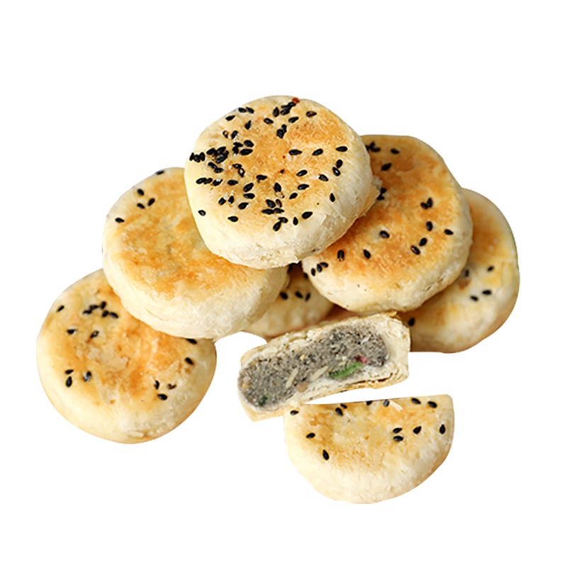 利民食品 老式苏月月饼酥皮黑芝麻百果五仁椒盐口味360g(8个)