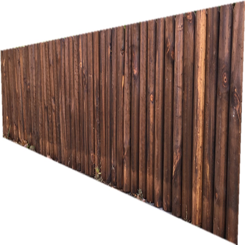 业彩家居木纹围栏水泥护栏防腐木栅栏竹围栏