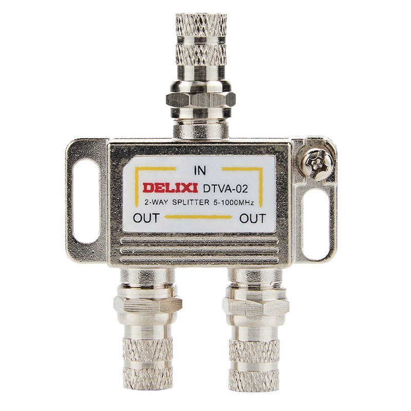 德力西(DELIXI) DTVA-02 有线电视分配器 一分二电视信号分支器 (单位:个)