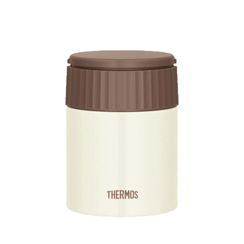 [380ml轻巧便携]THERMOS膳魔師 焖烧杯保温壶 304不锈钢 0.38L 牛奶白 JBI-383 380ml