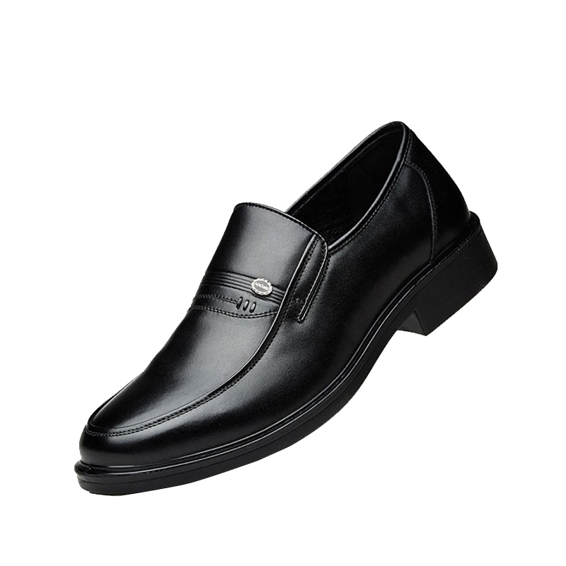 奥康男鞋春秋正品皮鞋商务正装皮鞋男士套脚男鞋