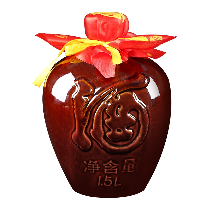 羊耳山诗城贡酒 高度高粱酒53度高度白酒1500ml经典坛装白酒