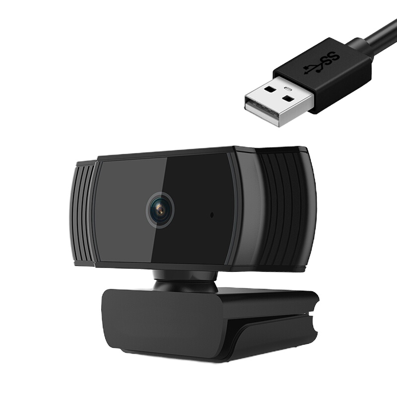 A10 高清摄像头电脑1080P自动对焦 网课教学考试直播视频通话 USB内置麦克风