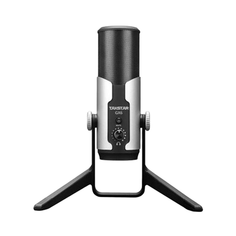 Takstar/得胜 GX6 全名k歌麦克风电容麦有线手机电脑直播配音声控话筒 会议系统