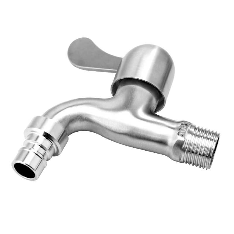 全自动洗衣机专用水龙头加长家用单冷普通4分拖把池304不锈钢水嘴经典拖把池龙头单把单孔快开单冷洗衣机水龙头拖把水龙头