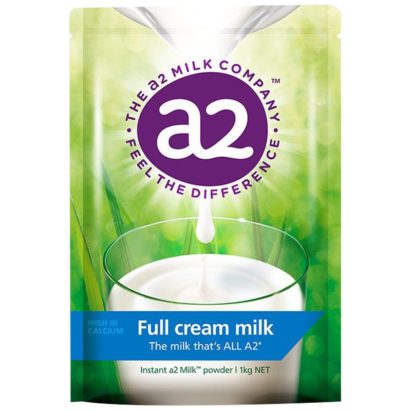 澳洲a2全脂高钙儿童学生成人奶粉 早餐速溶奶粉 A2蛋白质1kg/袋(1袋装)效期:24.6