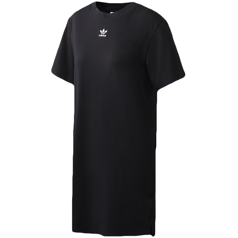 adidas阿迪达斯三叶草女装圆领运动时尚休闲连衣裙FM3276