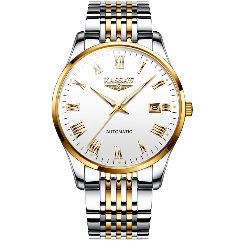 卡梭(KASSAW)手表男士自动机械表商务薄款防水夜光学生男表K875G