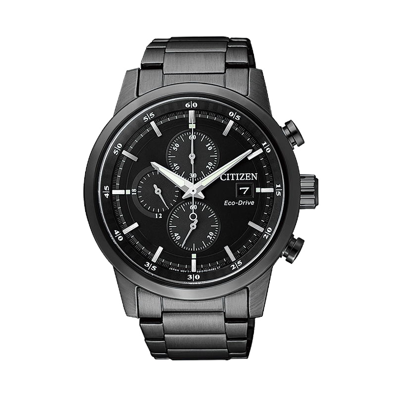 西铁城(CITIZEN)手表光动能不锈钢表带计时运动男士手表 CA0615-59E