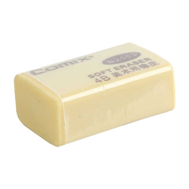 齐心(comix)B2553 4B美术用橡皮擦(大) 棕色(30个装)