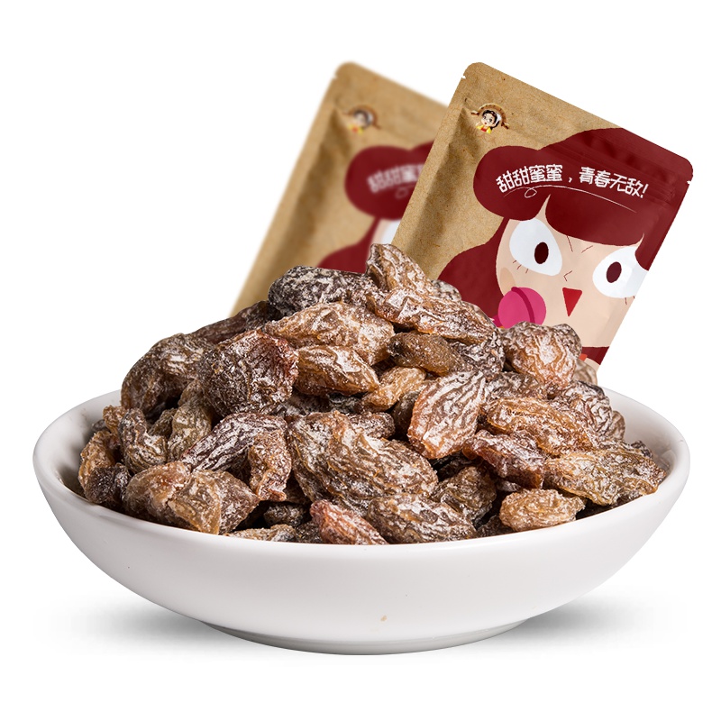 姚太太 蜜饯果干葡萄干 盐津提子180g罐装(休闲零食)