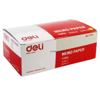 得力7734百事贴(淡黄)76*101mm(包)便利贴